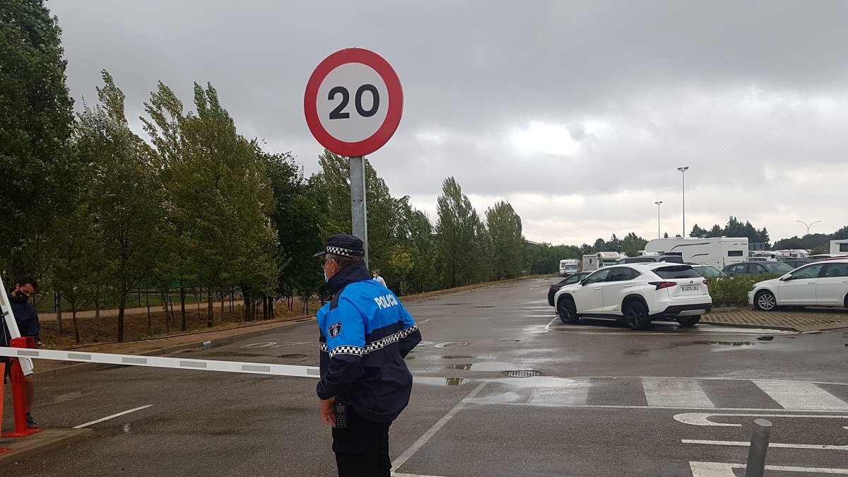 Calle José Acosta de Valladolid.- TWITTER POLICIA VALLADOLID