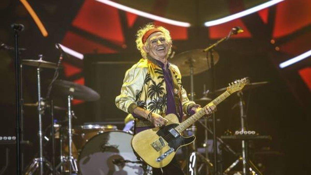 Keith Richards, en una actuación de los Rolling Stones.-EPA