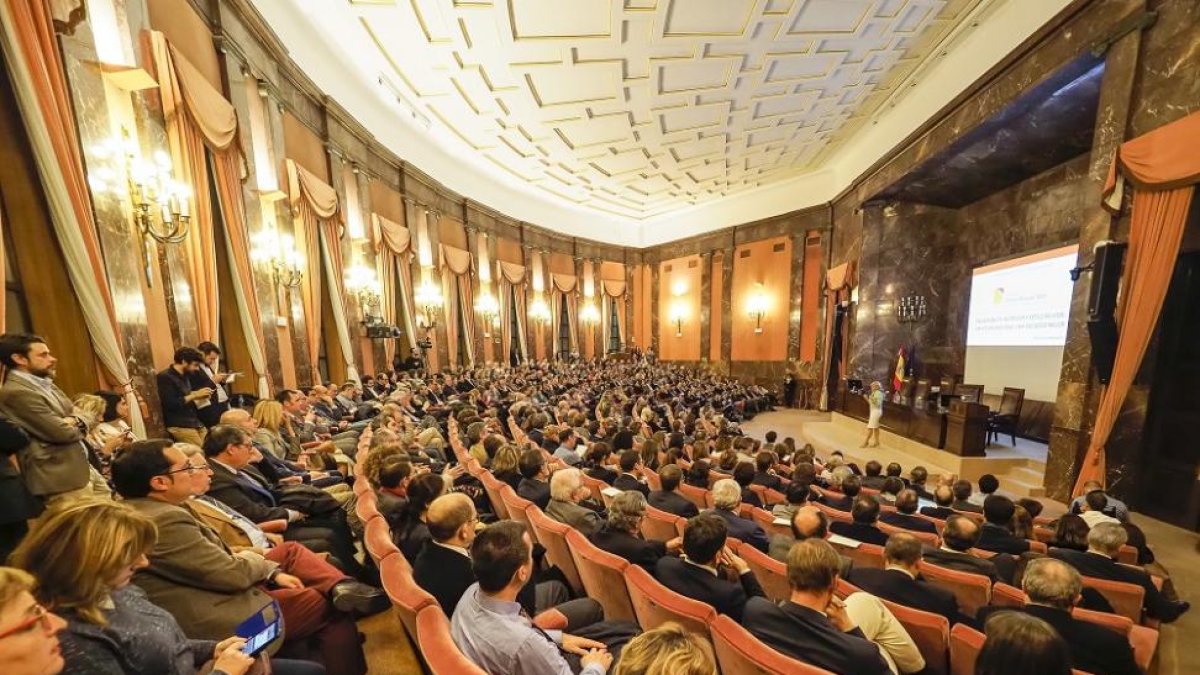 Asistentes a la celebración del undécimo aniversario del Instituto Tomás Pascual Sanz.-EL MUNDO