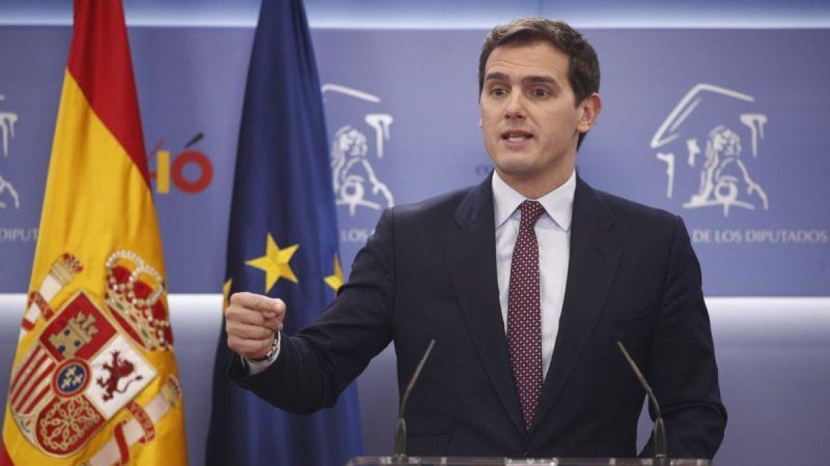 Albert Rivera comparece tras anunciarse el adelanto electoral.-EDUARDO PARRA (EUROPA PRESS)