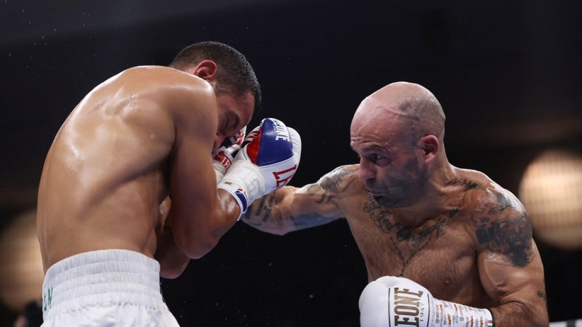 Kiko Martínez en la velada de Barcelona.  / EL MUNDO