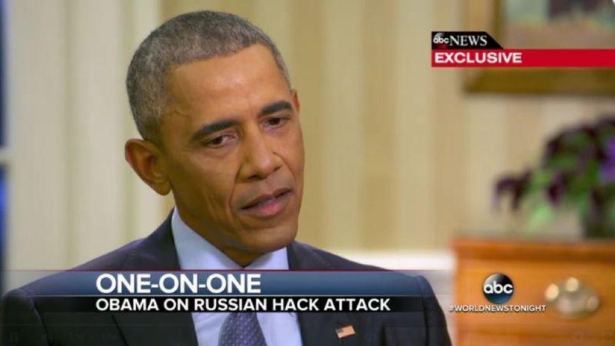 Barack Obama, durante su entrevista con ABC News.-