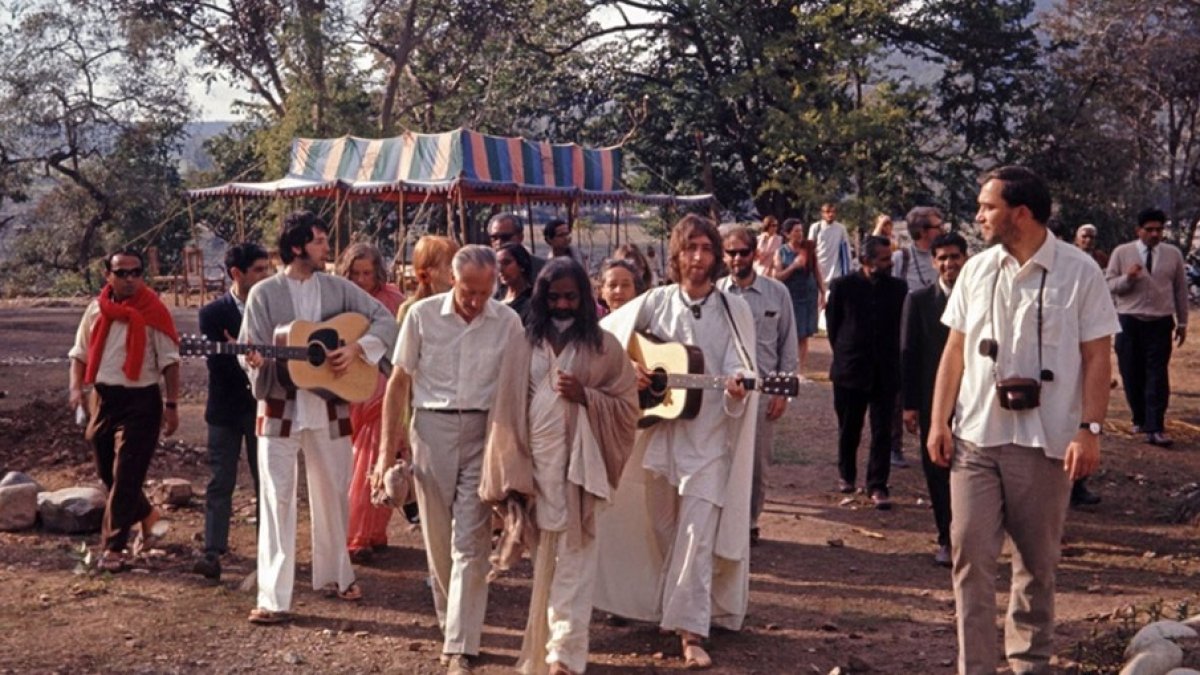 Imagen del viaje de 'The Beatles' a la India en 1968. - EUROPA PRESS