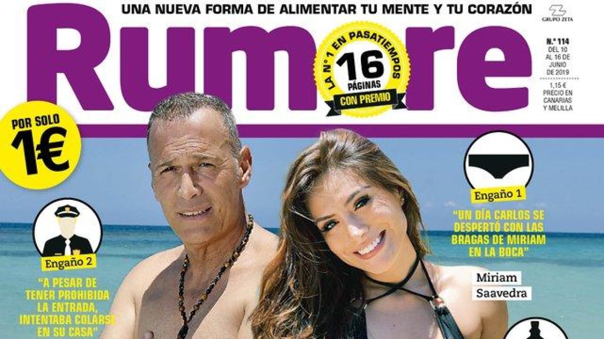 Vista parcial de la portada de 'Rumore' de esta semana.-