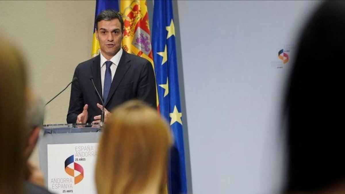 El presidente del Gobierno, Pedro Sánchez, el pasado lunes.-JOSÉ LUIS ROCA