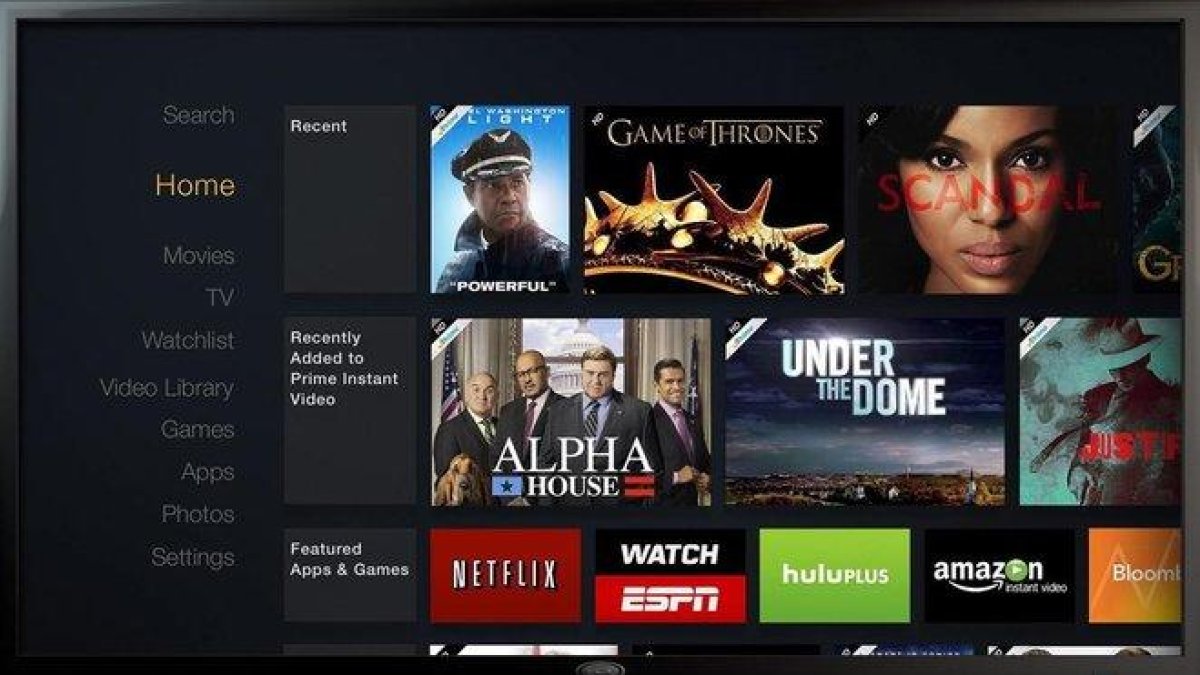 Imagen promocional de un televisor con diferentes ofertas de plataformas por ’streaming’.-AMAZON