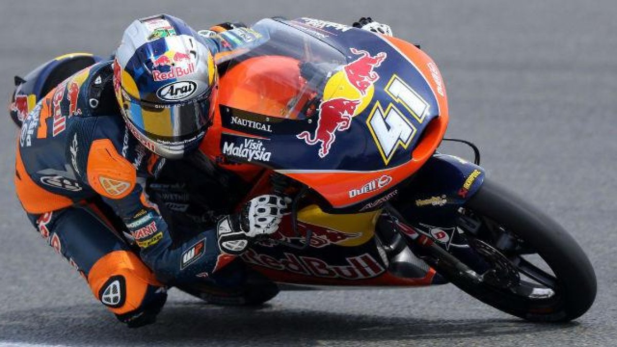 Brad Binder en los entrenamientos.-EDDY LEMAISTRE / EFE
