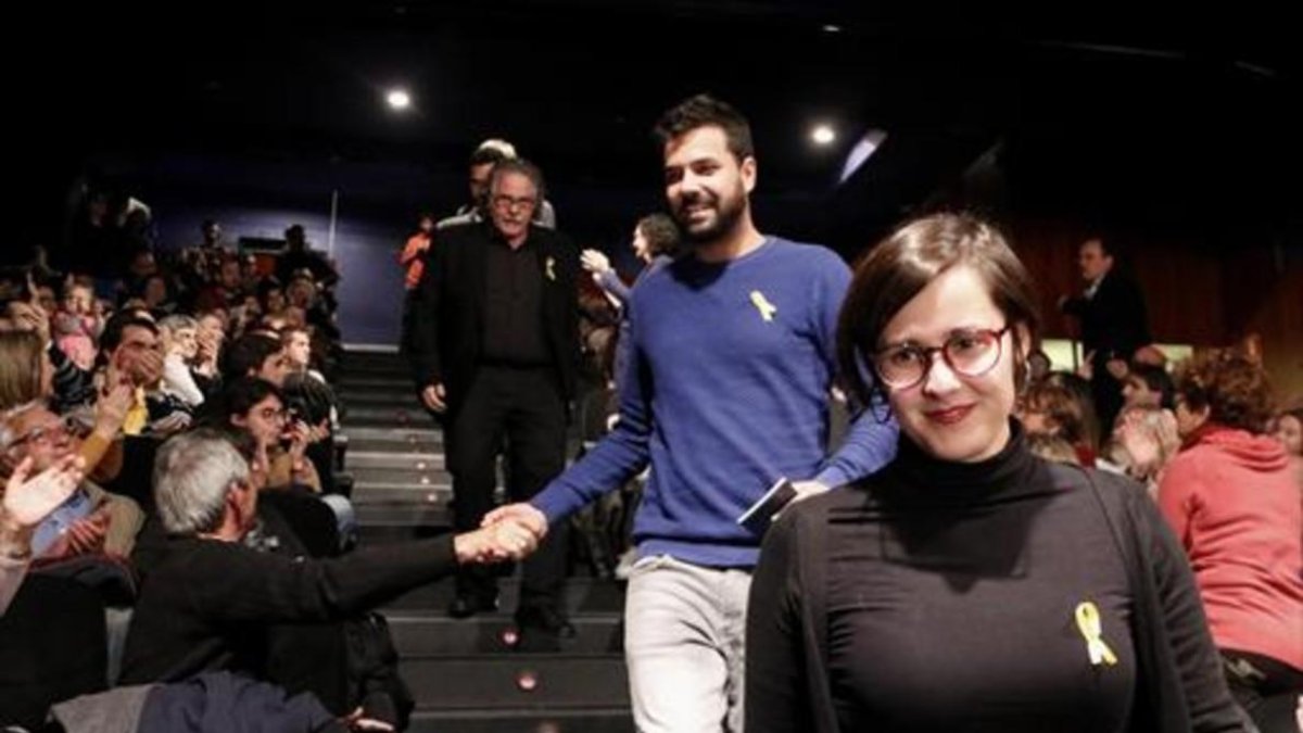 Jenn Díaz, en un acto de ERC.-