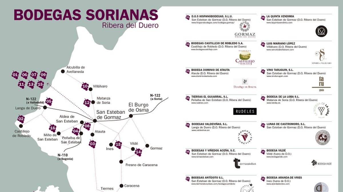 Bodegas Sorianas Ribera del Duero. / DIPUTACIÓN DE SORIA.