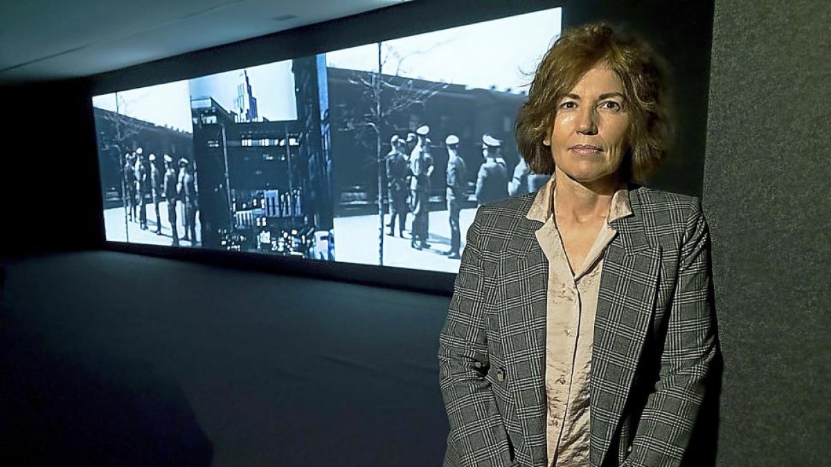 Beatriz Caravaggio, en la Sala 1 del Patio Herreriano.-PABLO REQUEJO