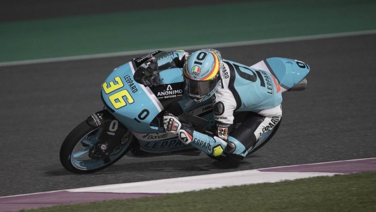 El piloto mallorquín Joan Mir, en el circuito de Losail.-LEOPARD