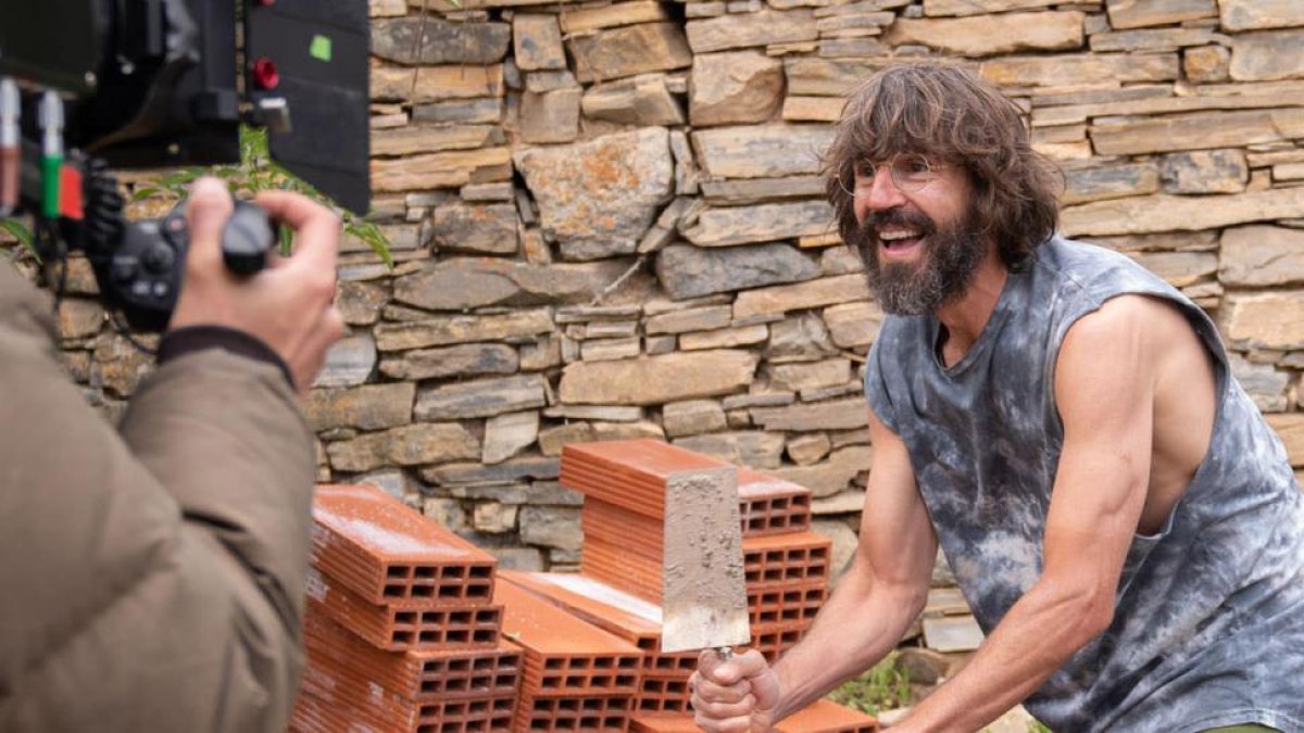 Santi Millán en el rodaje de El Pueblo.-TELECINCO