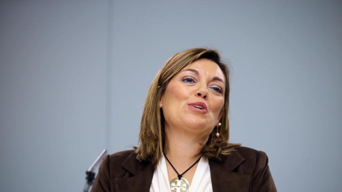 La consejera de Agricultura y Ganadería y portavoz de la Junta de Castilla y León, Milagros Marcos, comparece en rueda de prensa posterior al Consejo de Gobierno.-ICAL