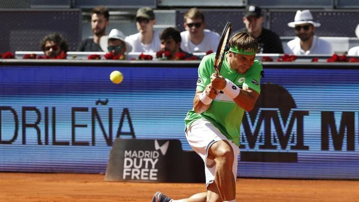 El tenista español David Ferrer.-