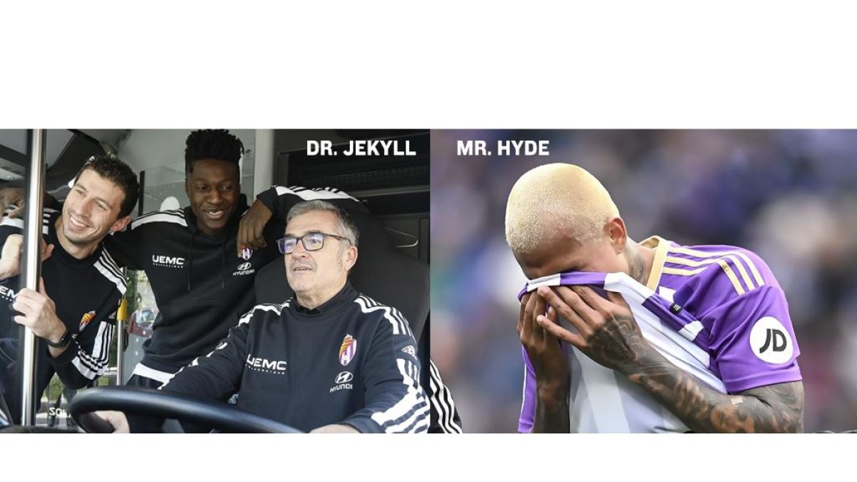 Dr.Jekyll y el Mr.Hyde en el Real Valladolid. / J.M.L. / RVCF