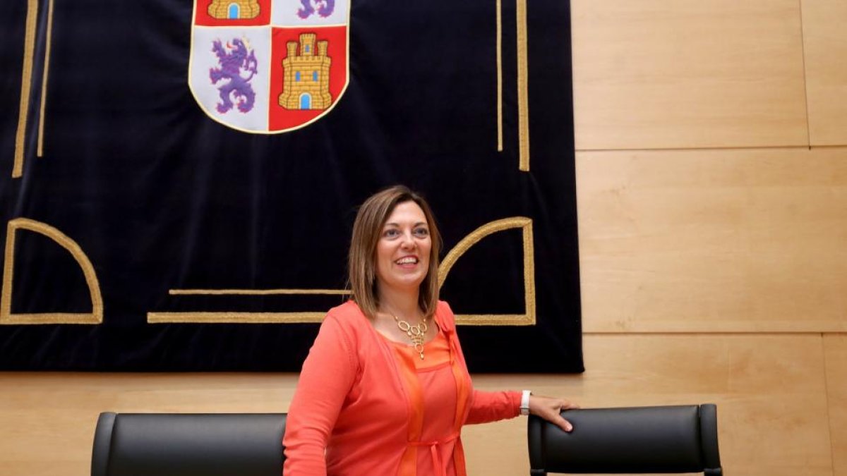 La consejera de Agricultura y Ganadería y portavoz de la Junta de Castilla y León, Milagros Marcos, comparece para informar de los asuntos tratados en el Consejo de Gobierno.-ICAL