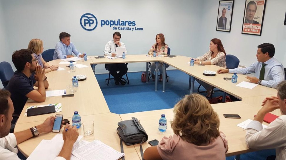 Comité de Dirección del Partido Popular de Castilla y León, presidido por Alfonso Fernández Mañueco.-ICAL
