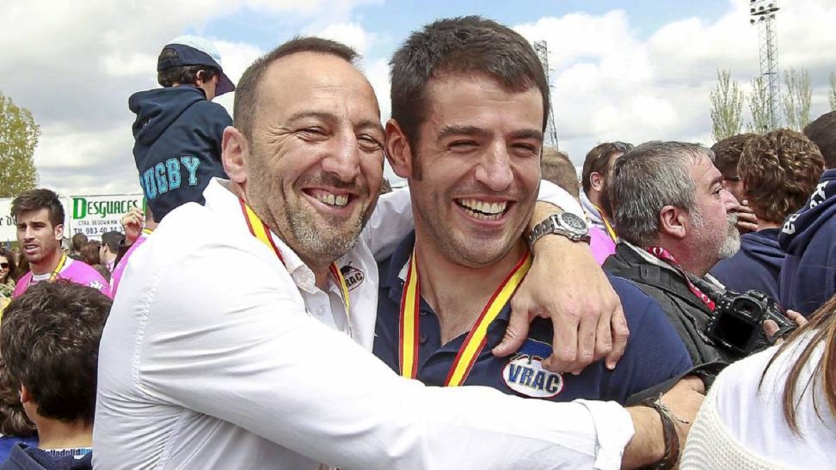 Merino (dcha), con su ayudante Bertoni-J. M. Lostau