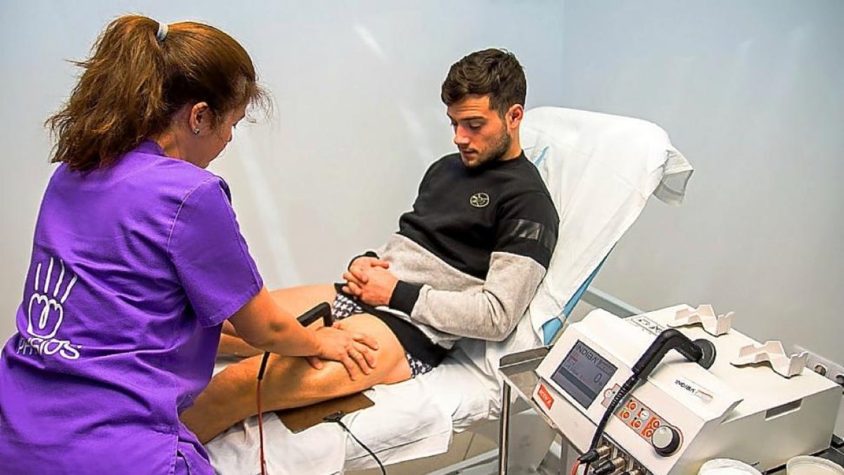 Jose, durante una sesión de Indiba Activ.-ANDRÉS DOMINGO