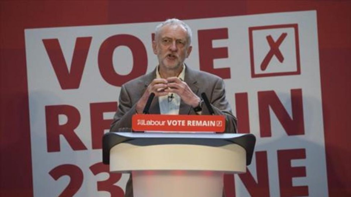 El líder laborista británico Jeremy Corbyn.-