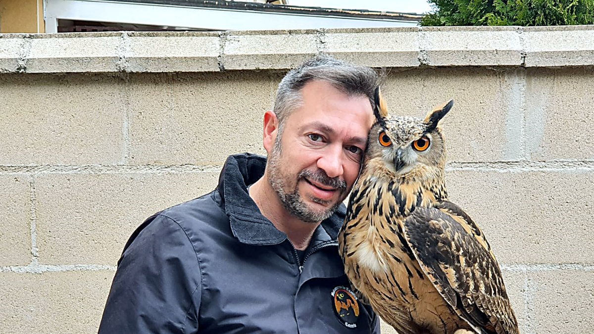 Gustavo Sebastián Barba, gerente de 'Halconeros de Castilla'. E. M.