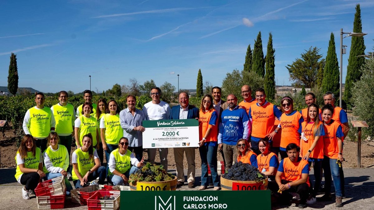 La Fundación Carlos Moro de Matarromera celebra su tradicional vendimia solidaria. - ICAL