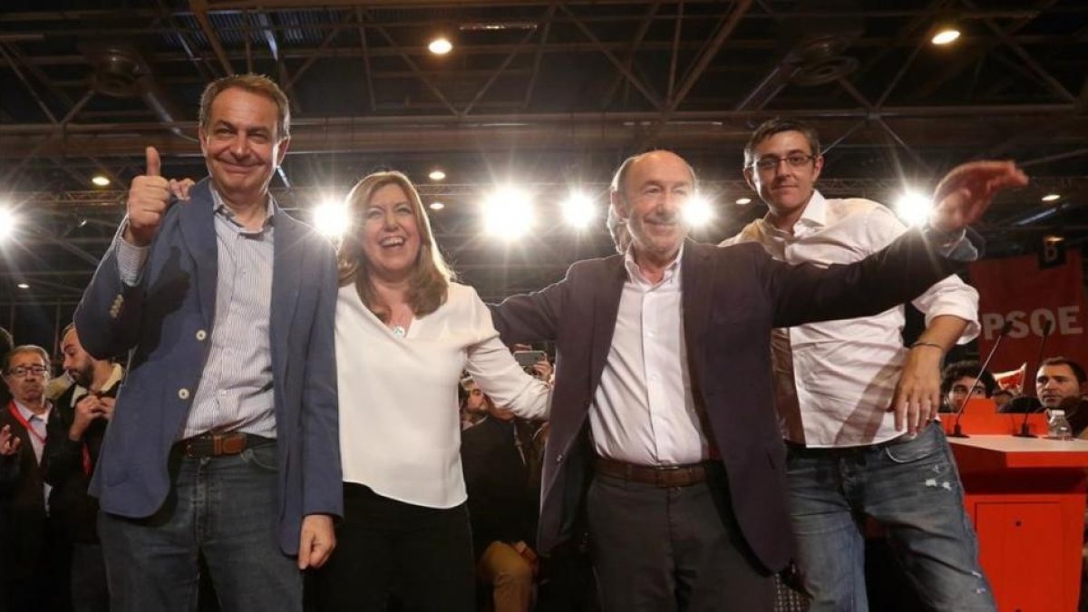 Susana Díaz fue la última en presentar su candidatura a las primarias del PSOE, el pasado 26 de marzo.-JUAN MANUEL PRATS