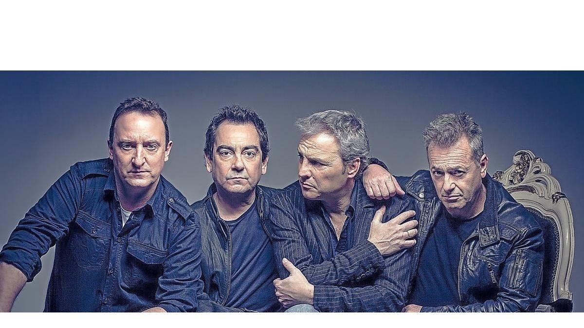 Los integrantes de la banda Hombres G, capitaneada por David Summers.