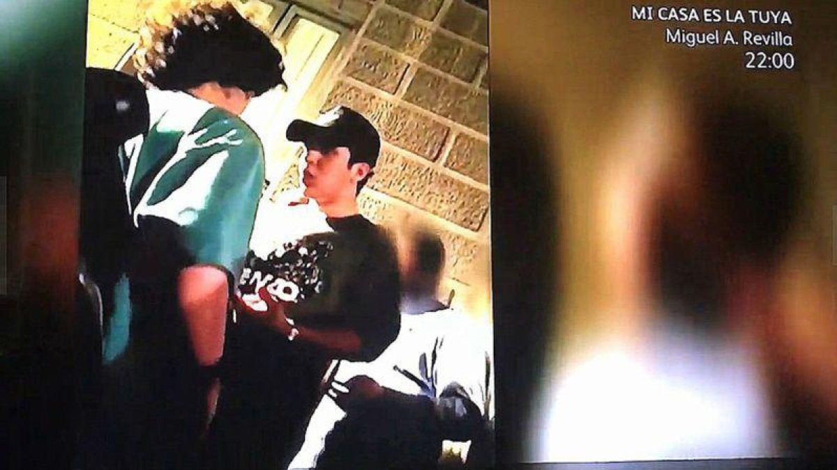 Froilán, en una captura del vídeo con la trifulca.-