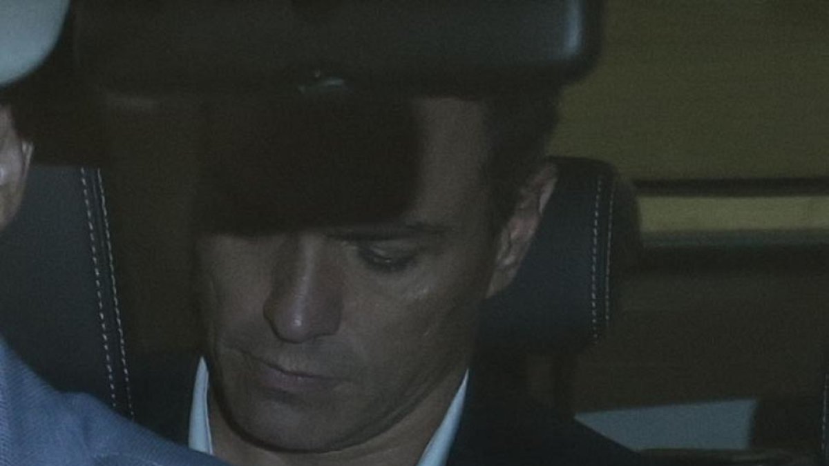 Pedro Sánchez, esta noche al a salida de la sede de Ferraz-ANTONIO HEREDIA