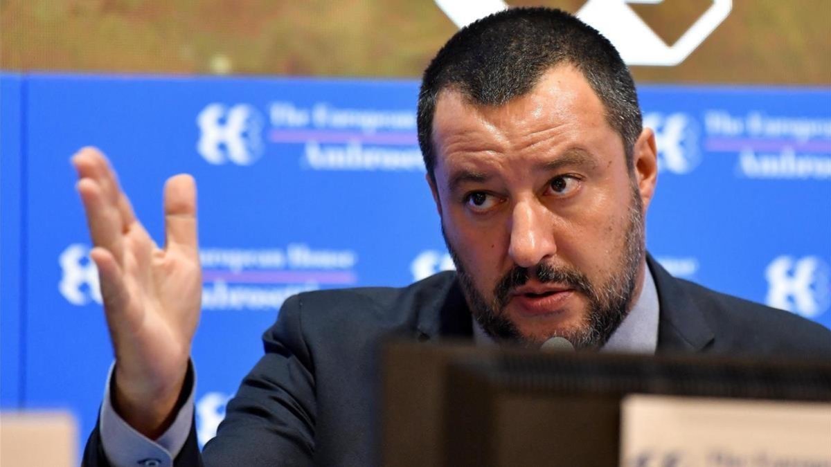 Matteo Salvini, líder de la Liga Norte.-DANIEL DAL ZENNARO