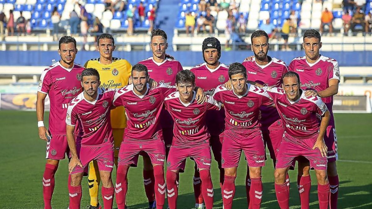 Once titular del Real Valladolid ayer con Masip como titular.-PHOTO-DEPORTE