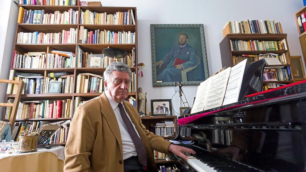 El pianista arandino Antonio Baciero.-P. REQUEJO
