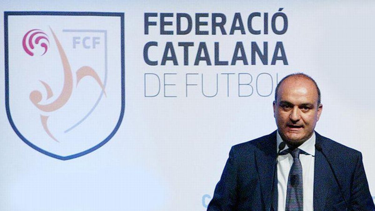 Andreu Subies, presidente de la Federació Catalana de Futbol.-MARC CASANOVAS