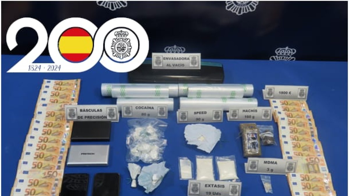 Material incautado por la policía en la operación. POLICÍA NACIONAL