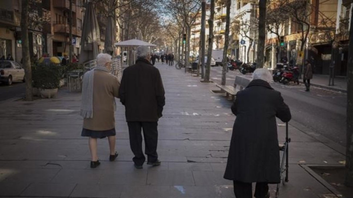 Varios jubilados dan un paseo-CARLOS MONTAÑÉS