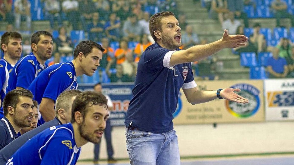 Nacho Martín, entrenador del BM Atlético Valladolid-David S. Bustamante