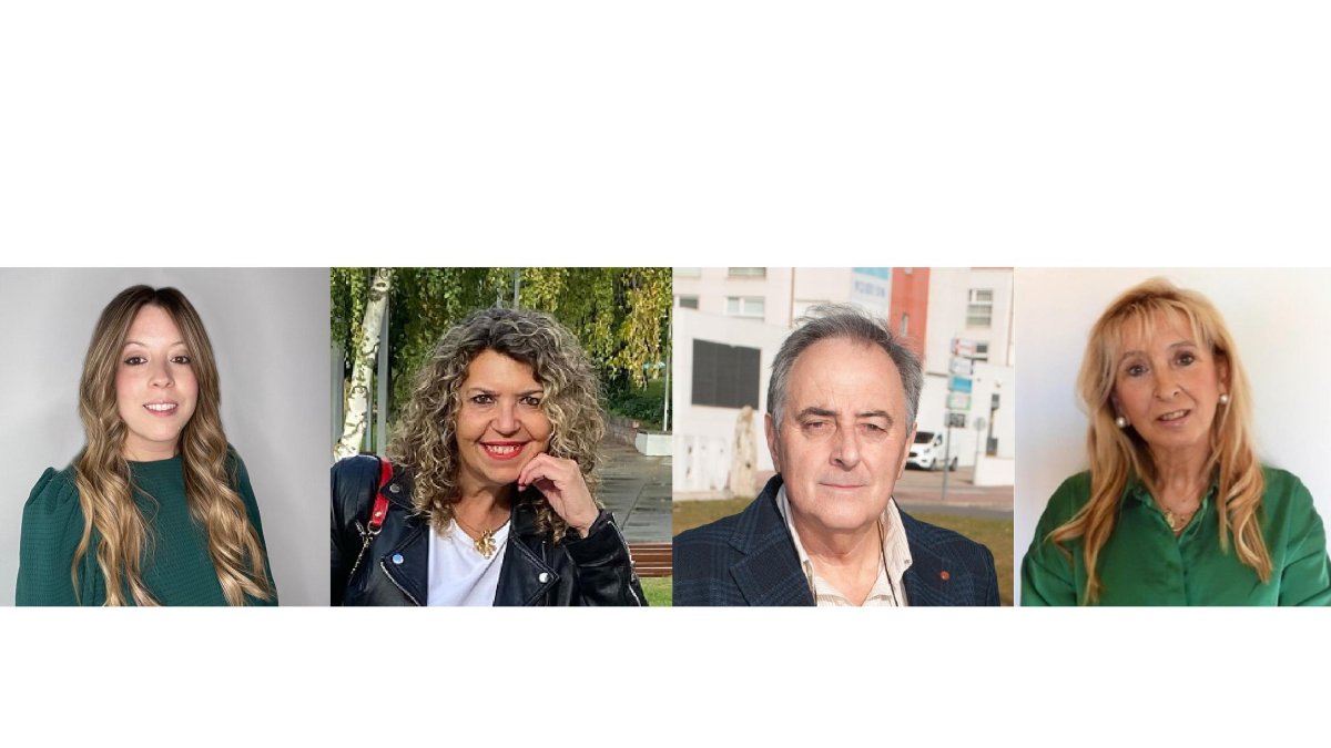 Lucía Castro (IL), Yolanda Lanza (PSOE), Avelino Álvarez (PP) y Isabel Pérez (Vox). -E.M.