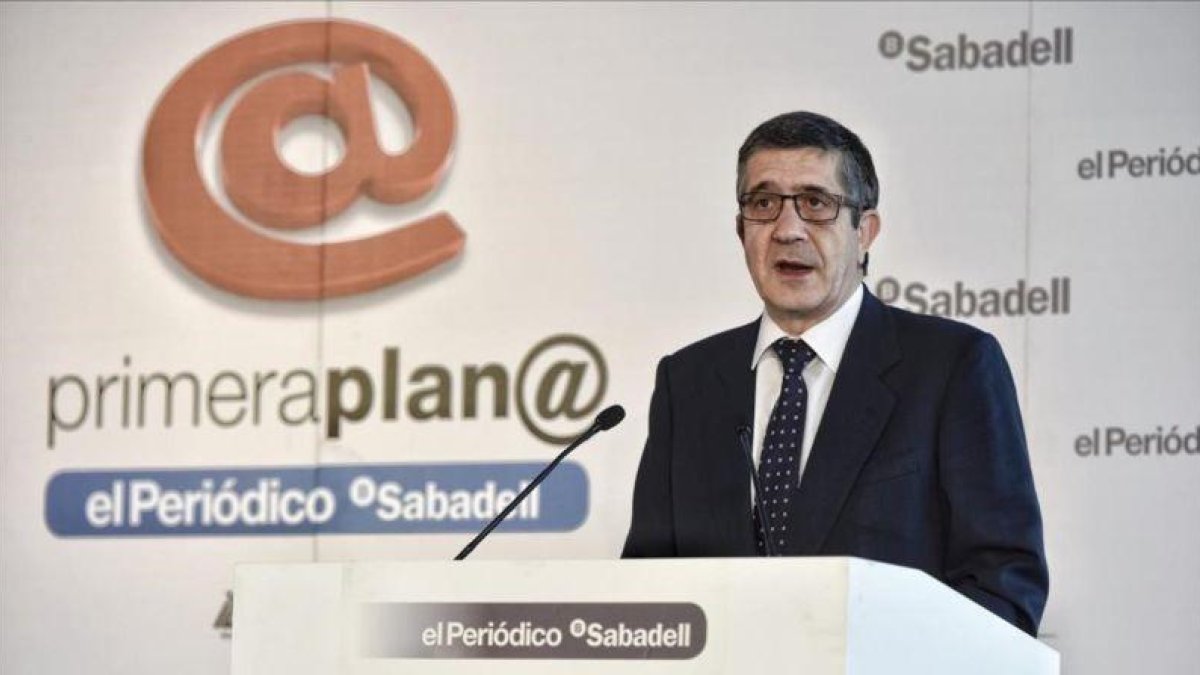 Patxi López, en el foro Primera Plana de EL PERIÓDICO.-FERRAN SENDRA