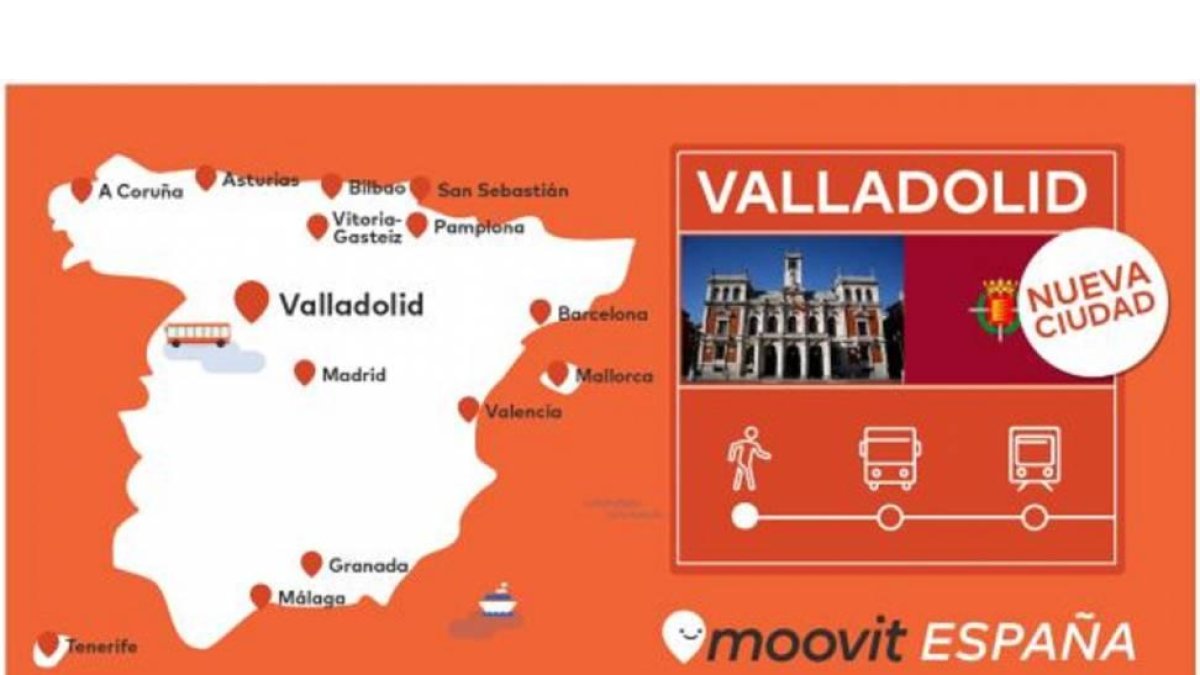 Nueva aplicación 'Moovit' para consultas sobre el transporte urbano de Valladolid-Ayuntamiento de Valladolid