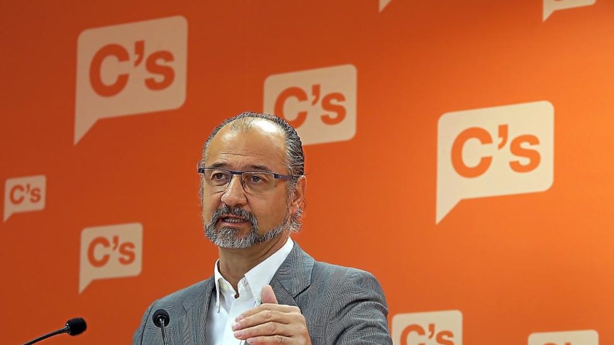 Luis Fuentes, portavoz de Ciudadanos en las Cortes de Castilla y León.-ICAL