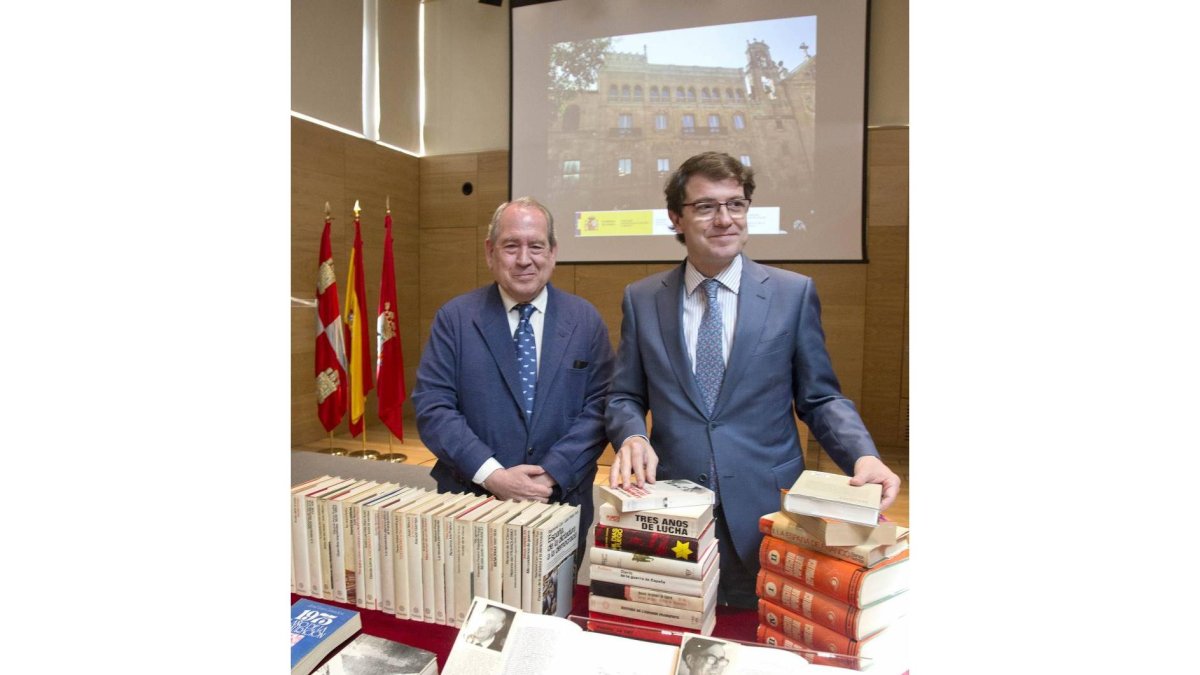 Carlos Abella junto a Alfonso Fernández Mañueco, Alcalde de Salamanca-Ical