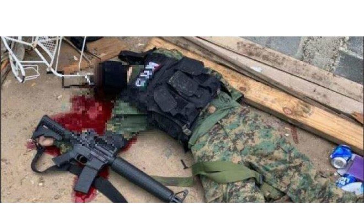 El enfrentamiento ocurrió después de que militares y efectivos de la Secretaría de Seguridad de Tamaulipas reforzaron la vigilancia en las gasolineras.-TWITTER