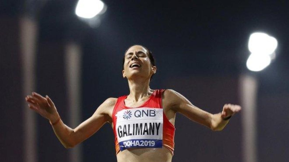 Marta Galimany, en el maratón del Mundial de Doha.-EFE / LAVANDEIRA