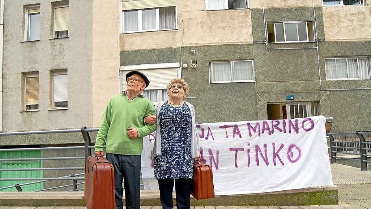 Marino y Begoña, el matrimonio de ancianos protagonista de ‘Desahucio’.-FETAL