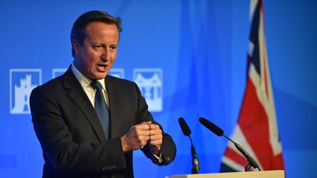 David Cameron, durante una rueda de prensa en Gales, el pasado 5 de septiembre.-Foto: LEON NEAL