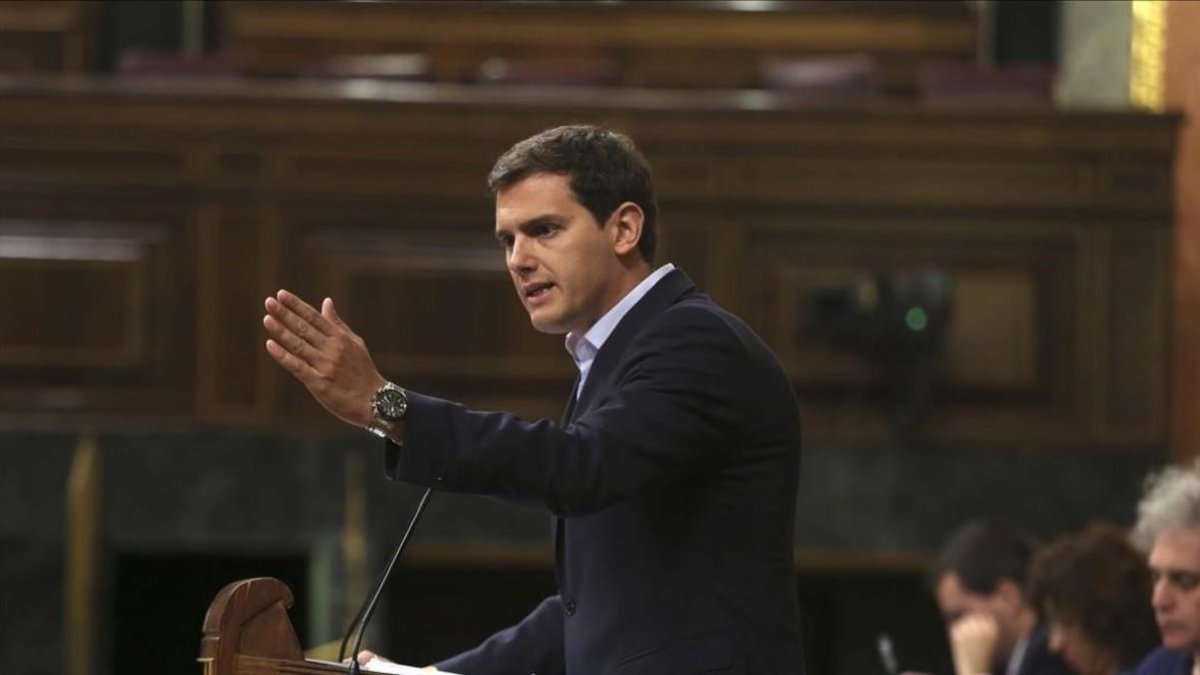 Albert Rivera, el pasado 17 de julio en el Congreso de los Diputados. /-DAVID CASTRO