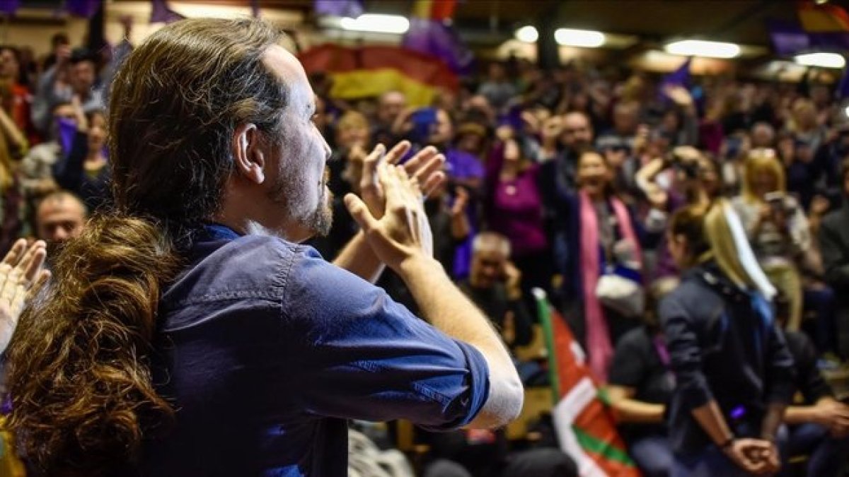 Pablo Iglesias, en un acto de campaña.-MIGUEL TONA (EFE)