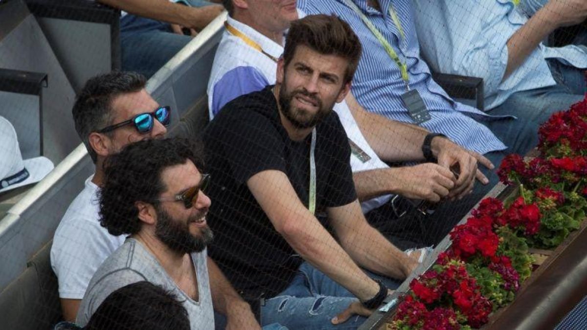 Gerard Piqué, en el Madrid Open del pasado mes de mayo en Madrid.-REUTERS / SERGIO PEREZ