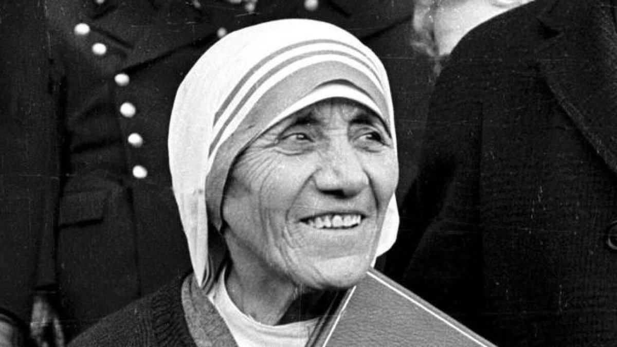 La madre Teresa de Calcuta, tras recibir el Nobel de la Paz en 1979.-